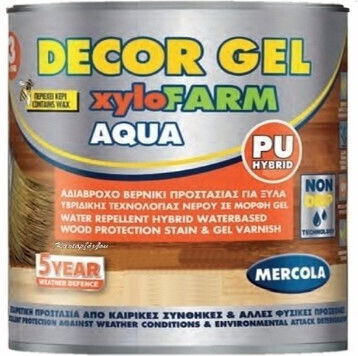 Mercola Decor Gel Xylofarm Aqua Wasser Kiefer Satin,σατεν 750ml