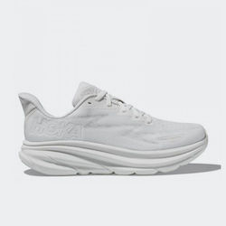 Hoka Glide Clifton 9 Men's Running Sport Shoes White