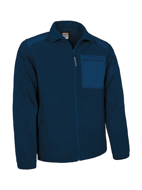 Valento Basset Μπουφάν Εργασίας με Επένδυση Fleece Navy Μπλε