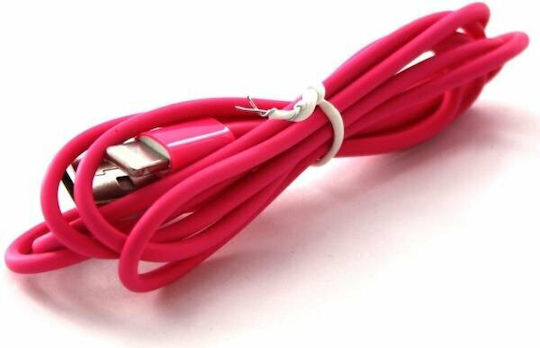 Connect IT USB-A to Lightning Cable Ροζ 1m (CI-566)