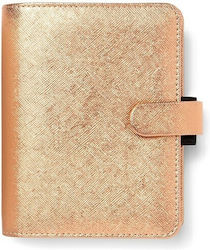 Filofax Saffiano Pocket Organizator Aur Rose Gold