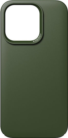 Nudient Thin Задна корица Пластмаса 1мм Pine Green (iPhone 14 Pro)