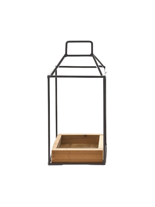 Iliadis Lantern Wooden Brown 16x16x33εκ. 1pcs