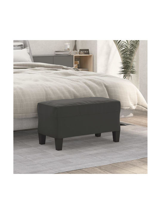 Fabric Upholstered Bench Stool Dark Gray 70x35x...