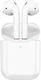 Hoco EW25 Earbud Bluetooth Handsfree Earphones with Charging Case Whitά