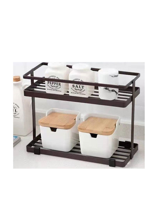 Organizator Pentru Chiuveta De Bucătărie Din Metal Negru 21x8.2x12cm