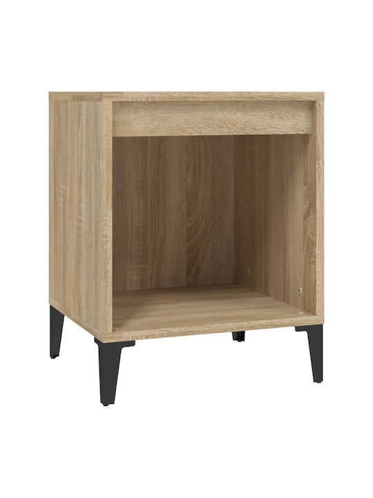 Wooden Bedside Table Sonoma Δρυς 40x35x50cm