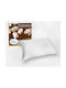La Luna Luxurious New Set Protecții pentru Pernă Matlasat Albe 50x80cm.