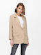 Only Lang Damen Blazer Beige