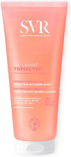 SVR Laboratoire Topialyse Cleansing Gel For Face & Body For Dry & Sensitive Skin 200ml
