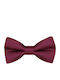 JFashion Handmade Cloth Bow Tie Burgundy