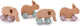 Bo Jungle Push Along Rabbit On Wheels made of Wood for 12++ Months