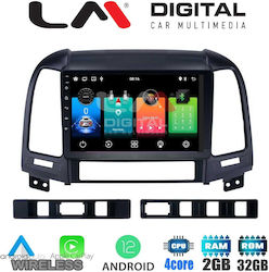 LM Digital Car Audio System for Hyundai Santa Fe 2006-2013 (Bluetooth/USB/WiFi/GPS/Apple-Carplay) with Touch Screen 9"