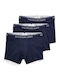 Herren Boxershorts Blau 3Packung