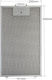 Replacement Metal Filter for Vent Hood Compatible with Siemens 20x34.5cm