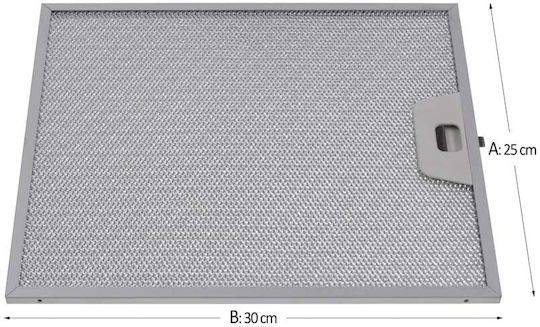 87655063 Ersatz-Metall-Filter Für Dunstabzugshaube Kompatibel Mit AEG / Bosch / Siemens / Whirlpool 25x30cm