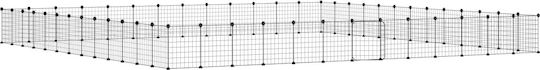 vidaXL Rodent Cage Rodent Cage with 52 Panels & Black Door 35x35x