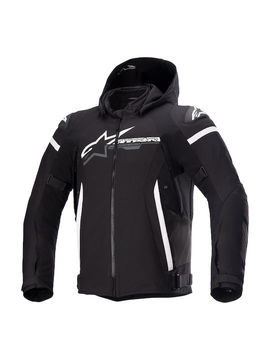 Alpinestars Zaca Ανδρικό Μπουφάν Μηχανής 4 Εποχών Αδιάβροχο Black/White