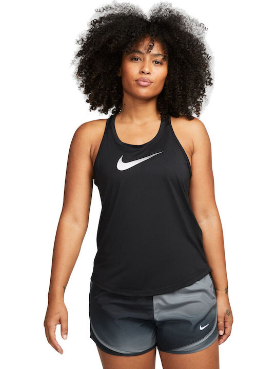 Nike One Damen Sportlich Bluse Ärmellos Schwarz