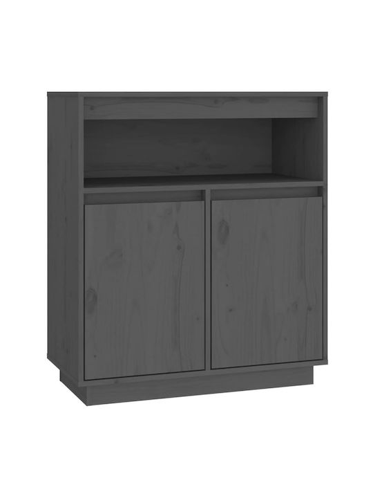 Wooden Buffet Gray L70xW34xH80cm