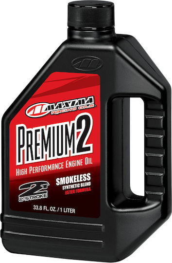 Maxima Racing Oils Premium Συνθετικό Λάδι Μοτοσυκλέτας για Δίχρονους Κινητήρες 1lt
