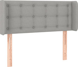 vidaXL LED Bed Headboard Fabric Light Grey 103x...