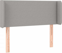 vidaXL LED Bed Headboard Fabric Light Grey 103x...