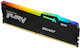 Kingston Fury Beast RGB 8GB DDR5 RAM cu Viteză 5200 pentru Desktop