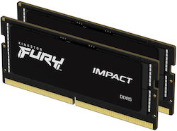 Kingston Fury Impact 32GB DDR5 RAM με 2 Modules (2x16GB) και Ταχύτητα 5600 για Desktop