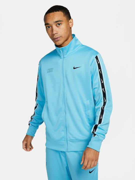 Nike Sportswear Repeat Ανδρική Ζακέτα Γαλάζια