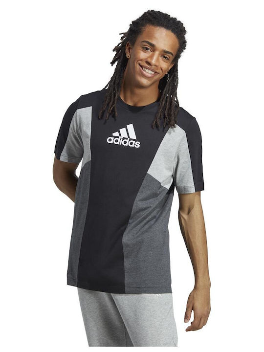 Adidas T-shirt Bărbătesc cu Mânecă Scurtă Negru