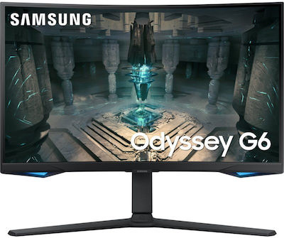 Samsung Odyssey G6 VA HDR Curbat Monitor de jocuri 27" QHD 2560x1440 240Hz cu Timp de Răspuns 1ms GTG