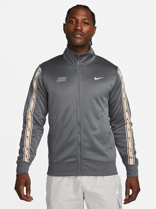 Nike Sportswear Repeat Ανδρική Ζακέτα Γκρι