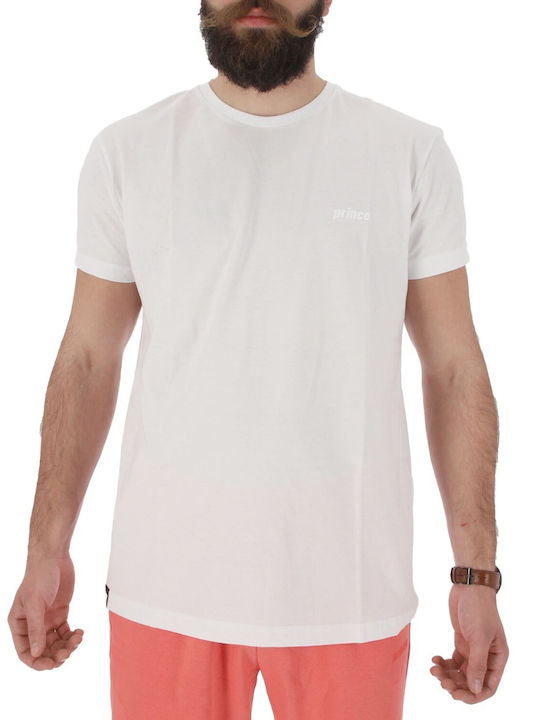 Prince Ανδρικό T-shirt Λευκό Μονόχρωμο
