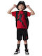Kids' Set with Shorts Summer 2pcs Red JUMPMAN