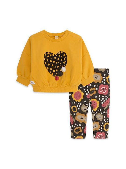 Tuc Tuc Kids Set with Leggings Winter 2pcs Yellow