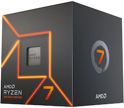 AMD Райзън 7 7700 3.8GHz Процесор 8 Ядра за Socket AM5 с Кутия и Охладител