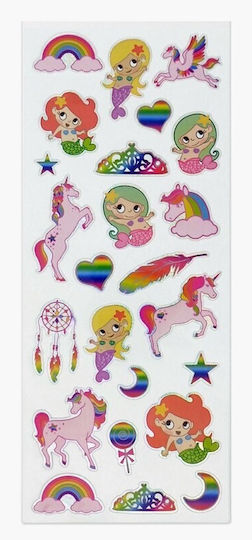 Exas Paper Stickers Unicorns Mermaids for Children 3+ years Years