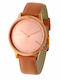 Komono Estelle Womens Watch 36mm Battery With Brown Leather Strap