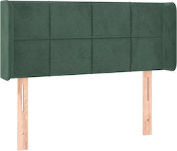 vidaXL LED Bed Headboard Fabric Dark Green 103x...