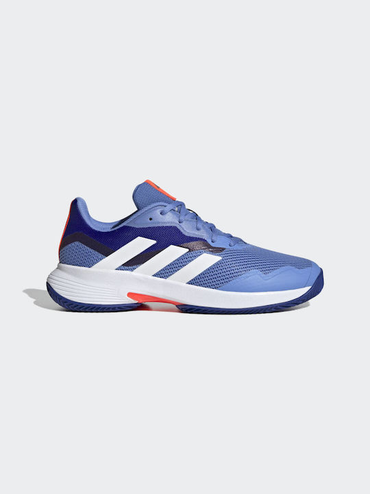 Adidas Courtjam Control Ανδρικά Παπούτσια Τένις για Χωμάτινα Γήπεδα Blue Fusion / Cloud White / Lucid Blue