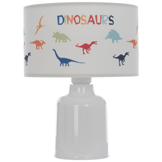HomeMarkt Kids Table Lamp Baloo with Design Projection White 24x24x32cm
