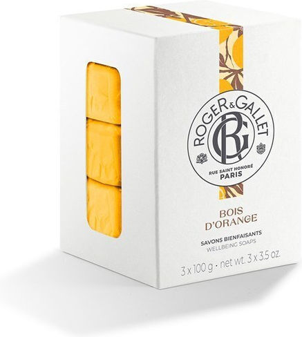 Roger & Gallet Μπάρες Σαπουνιού Bois D' Orange 3x100gr
