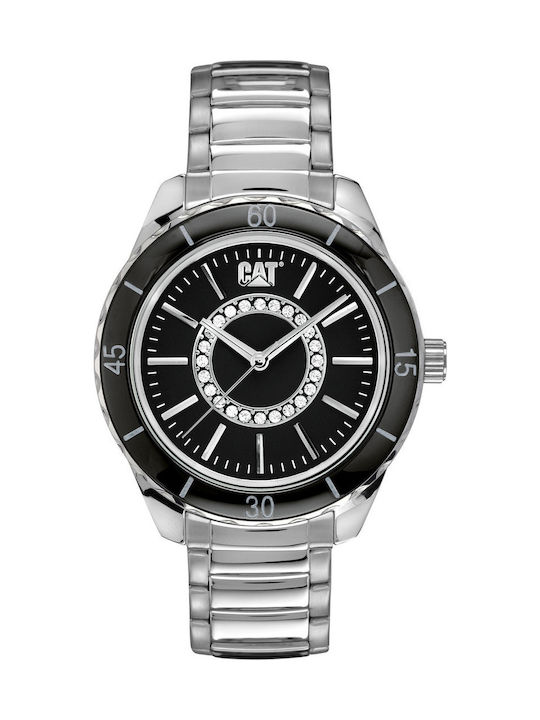 CAT Damen Uhr mit Silber Metallarmband