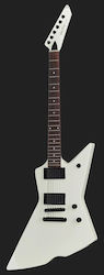 Harley Benton EX-84 EMG VW Σετ Ηλεκτρική Κιθάρα Explorer με Θήκη Λευκή
