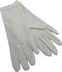 WEDDING GLOVES SATIN ECRU 22 CM