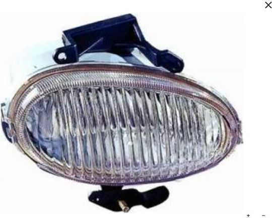 Prasco Roundς Foglights Car Right Hyundai Atos 1997-2001 with White Lighting 1pcs