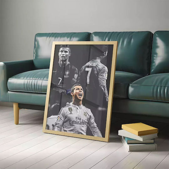 Cristiano Ronaldo Ξύλινο 30x40 cm
