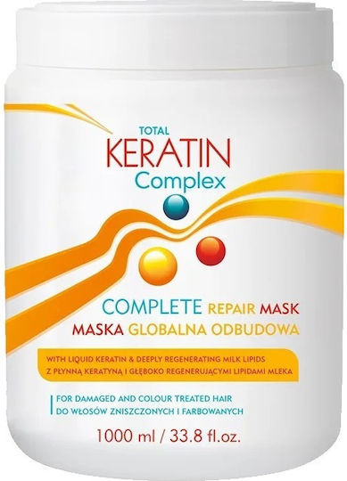 Cece of Sweden Total Keratin Complex Complete Μάσκα Μαλλιών για Επανόρθωση με Κερατίνη 1000ml