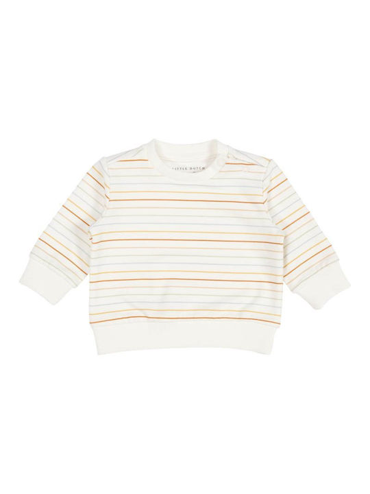 Little Dutch Kids Sweatshirt White Sunny Stripes